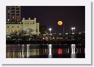 Super moon rise over Harbour Island channel from TGH