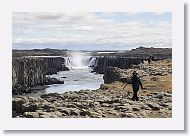 A 20 minute walk upriver from Dettifoss is Selfoss.