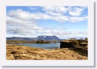 This time we hiked Klasar Kalfastrond trail along the SE corner of Lake Myvatn.