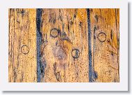 Oak planks on the deck of our restored fishing boat now used for whale watching trips.