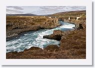 Moving west around the top of the Ring Road we stopped at Godafoss.