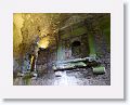 Inside Blarney Castle - the wooden second floor is missing leaving the fireplace suspended mid-wall