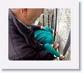 Pat kissing the Blarney Stone