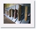 Standing stone exhibit at the University College Cork campus