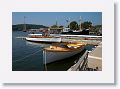 Teak motor launch formerly at Larchmont Yacht Club