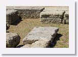 On the east side of the Temple of Hera is where the Olympic Torch was lit with a parabolic mirror - the torch is still lit here for every modern game