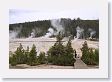 Geyser Hill view from Old Faithful trail