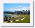 Downtown view above Crissy Field.